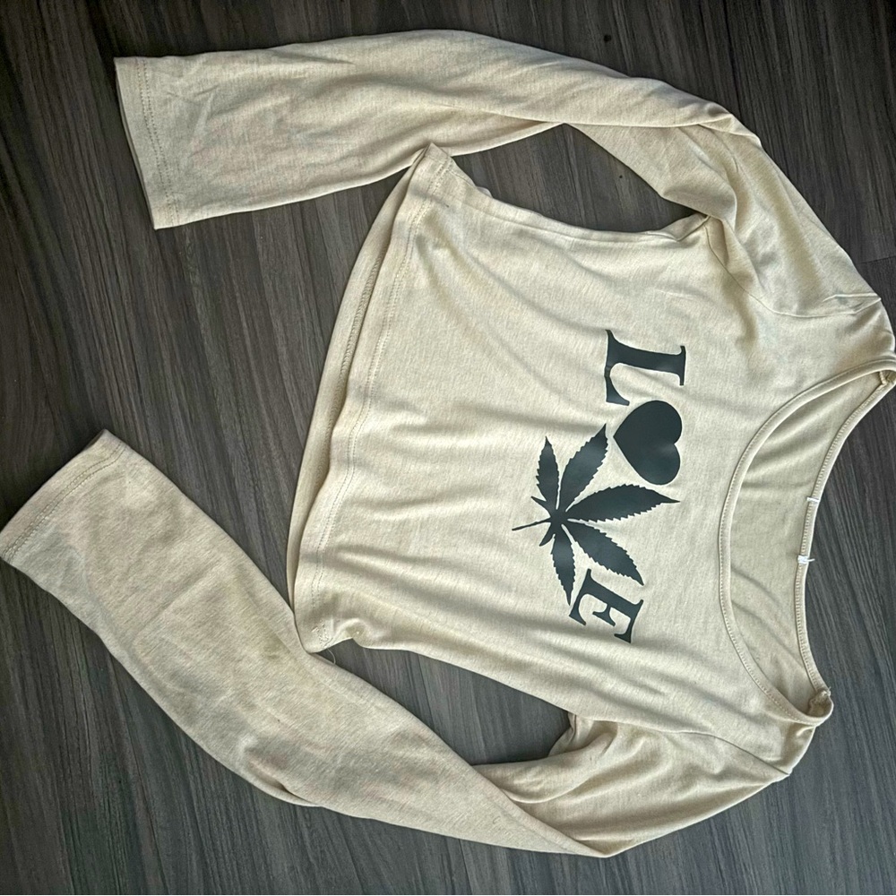 Love weed 420 crop top